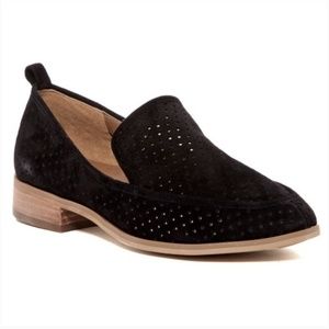 Susina perforated leather slip on loafers